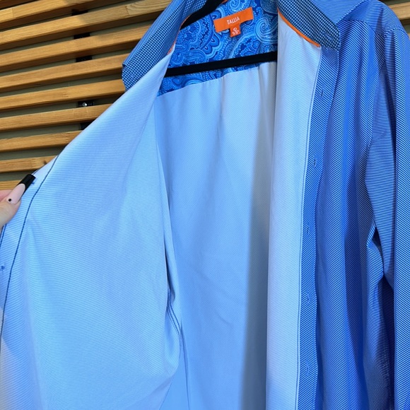 Blue button down. - Picture 2 of 4